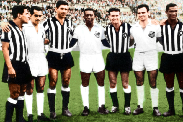 Botafogo 0 x 4 Santos: Pel e Garrincha em duelo de lendas alvinegras na Libertadores