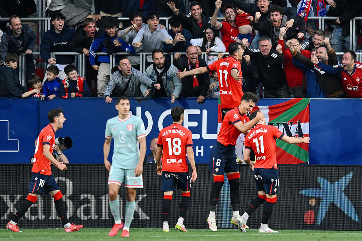 Osasuna surpreende Atltico de Madrid e flerta com vaga europeia