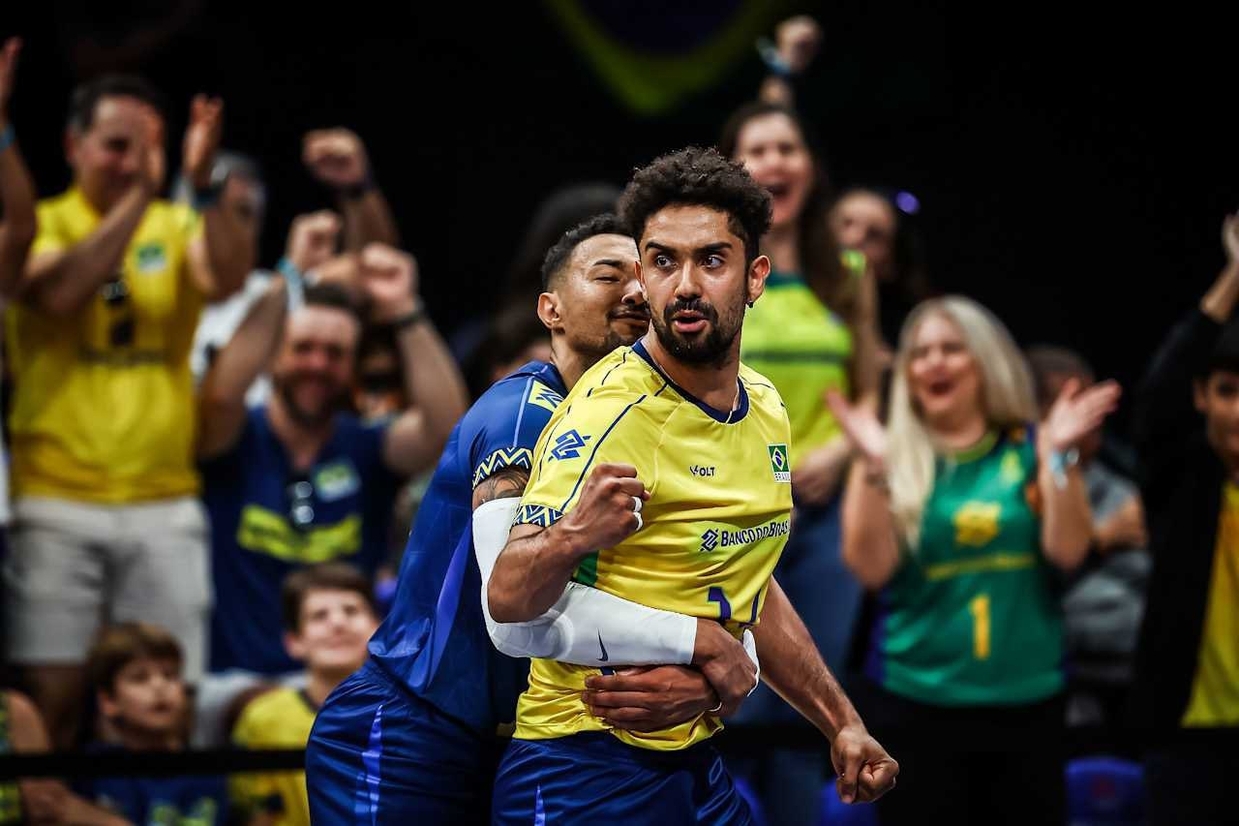 Brasil vira sobre Ucrânia e embala a segunda na VNL