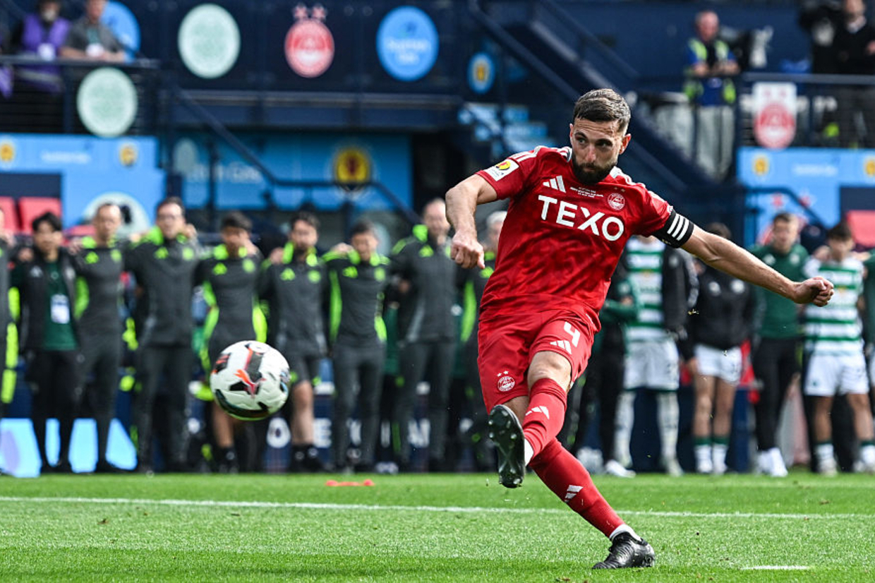 Aberdeen beat Celtic on penalties to lift the Scottish Cup