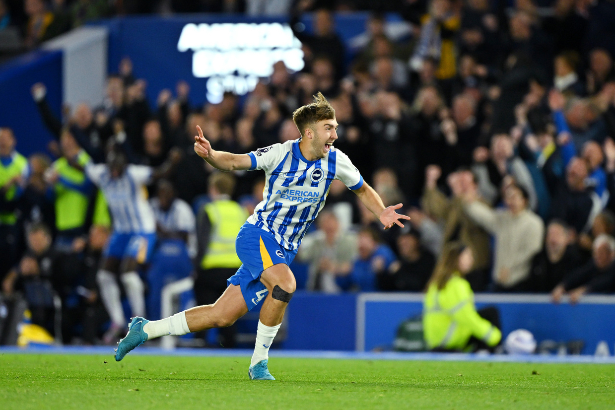 Brighton come from behind to beat Liverpool